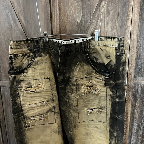 Encrypted Distressed Men Jeans Size 46 - Picture 3 of 6